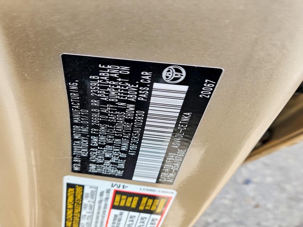 2010 Toyota Camry Base