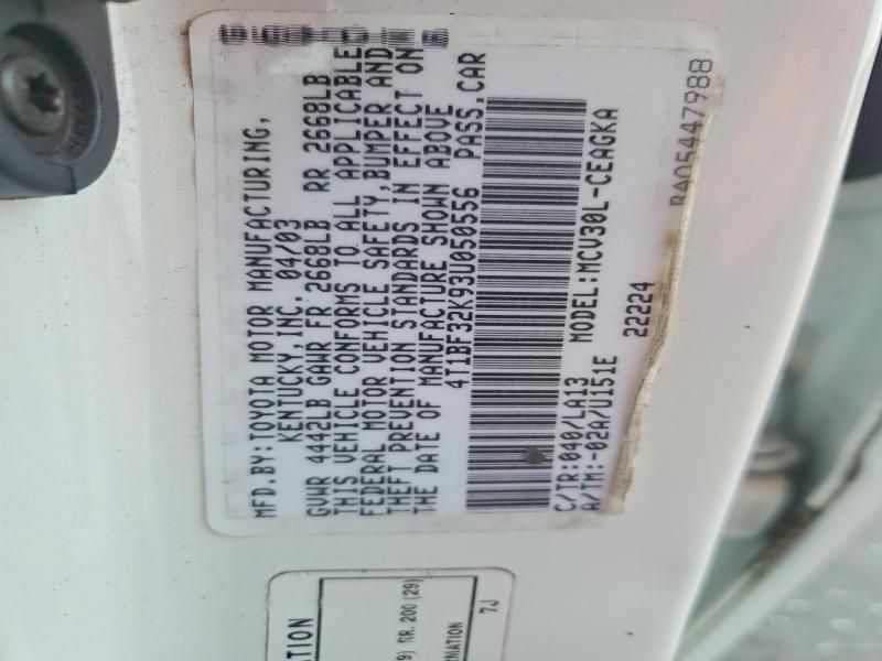 2003 Toyota Camry le