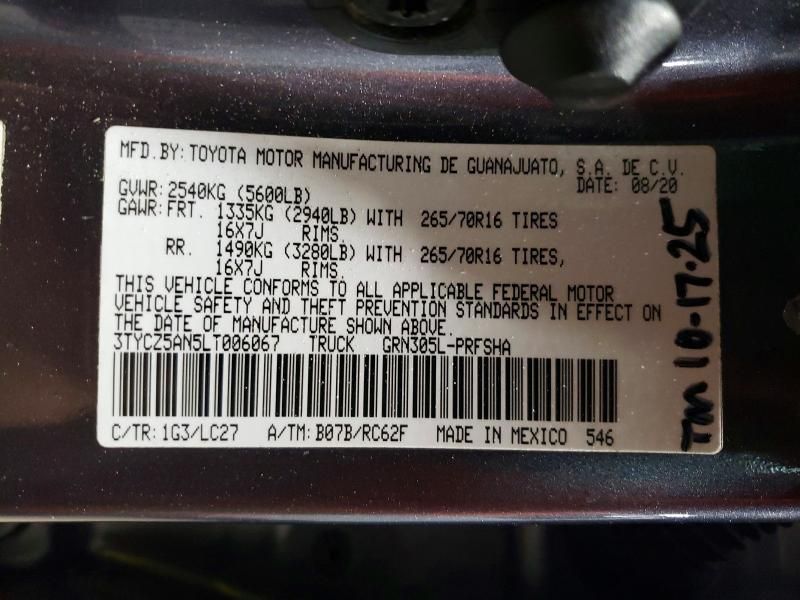 2020 Toyota Tacoma Double cab