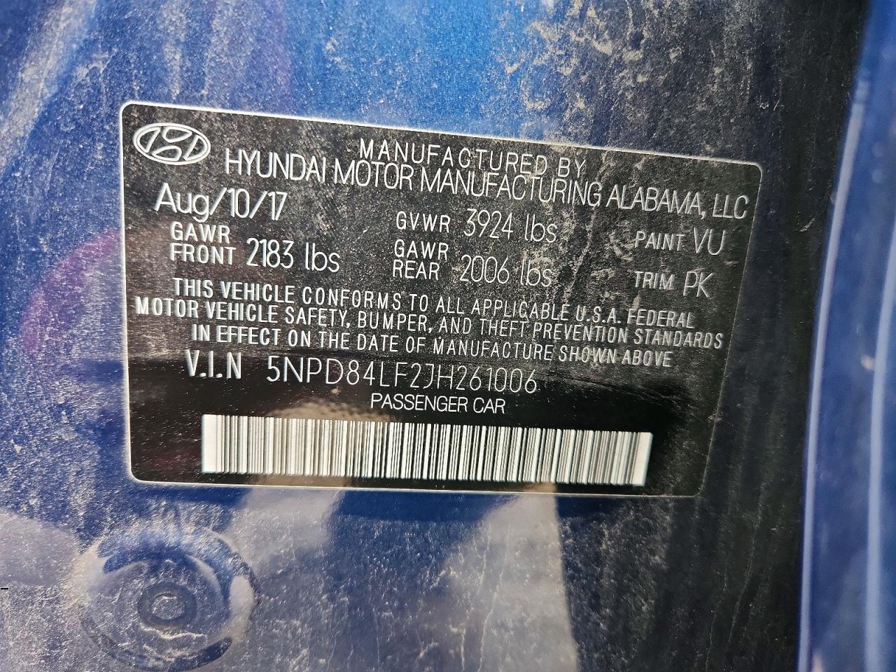 2018 Hyundai Elantra sel