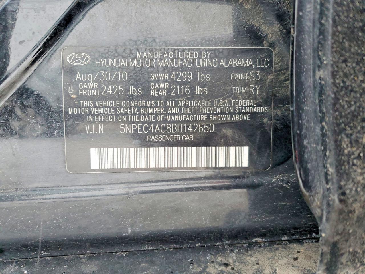 2011 Hyundai Sonata se