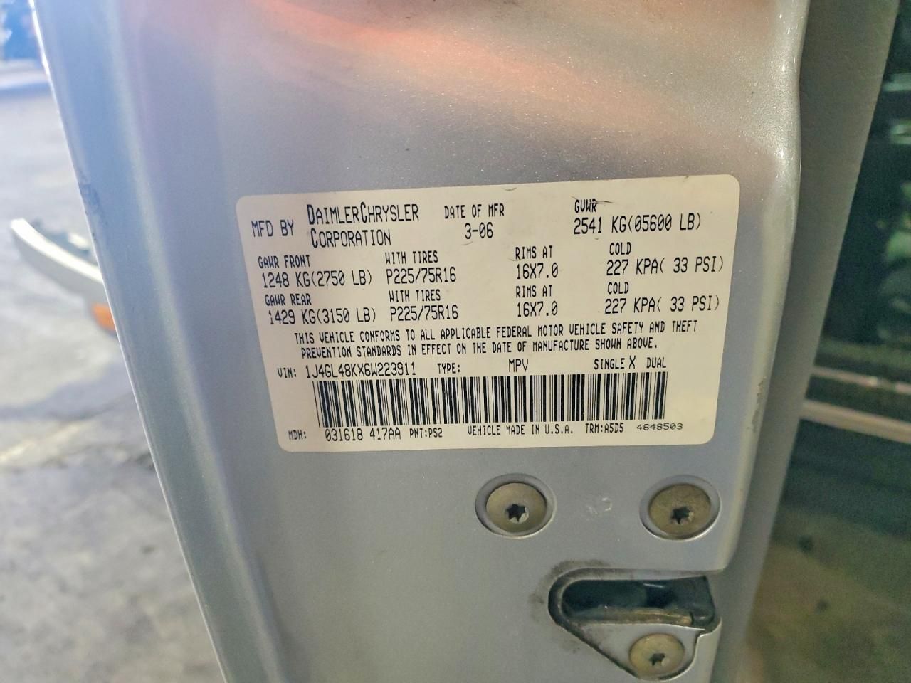 2006 Jeep Liberty Sport