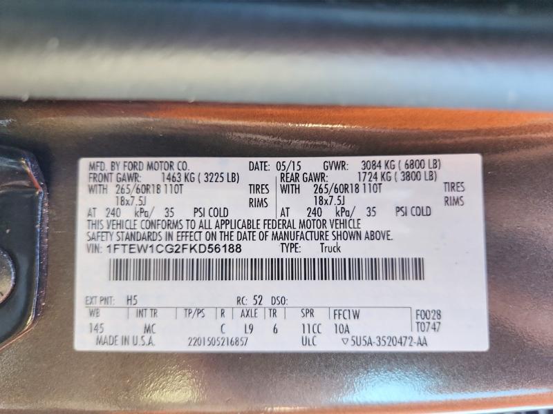 2015 Ford F150 Supercrew