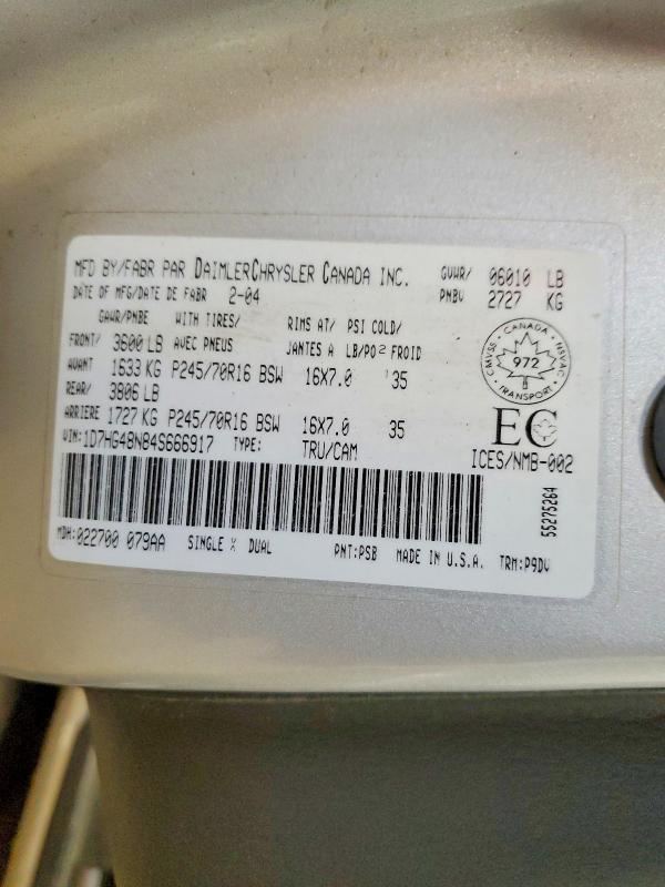 2004 Dodge Dakota Quad slt