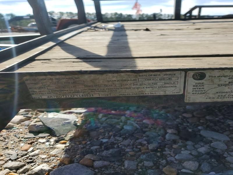 2015 Top Hat Dsa12x6.5-2.9n-c Utility Trailer