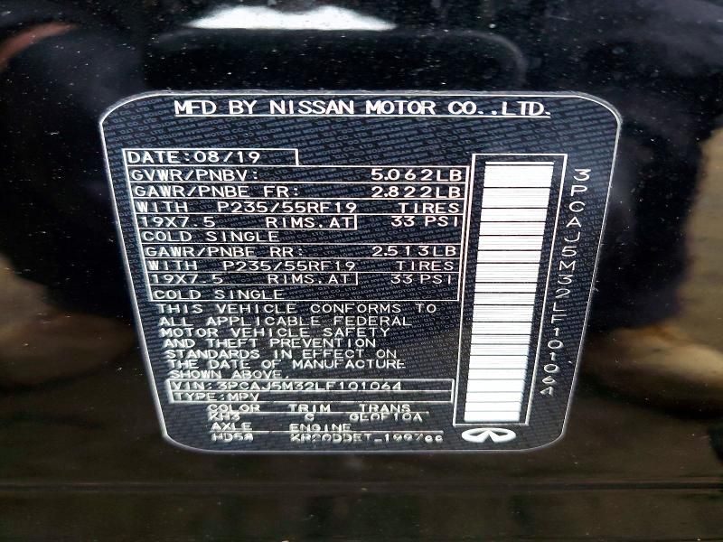 2020 Infiniti Qx50 Pure