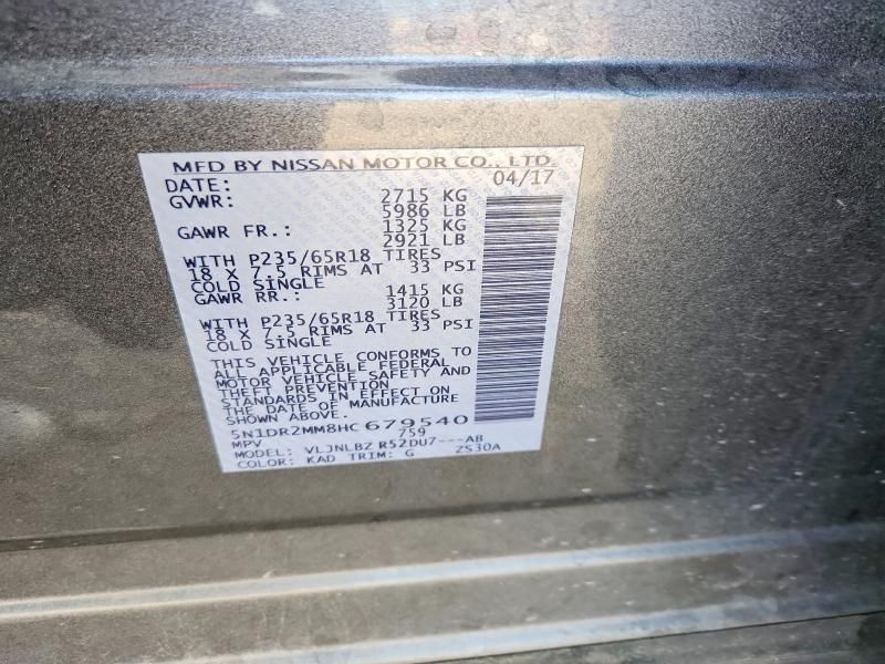 2017 Nissan Pathfinder s