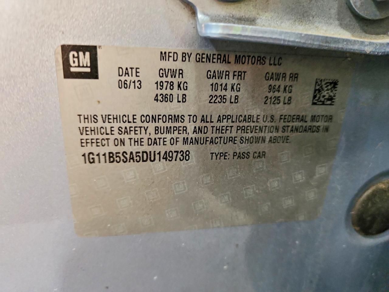 2013 Chevrolet Malibu ls