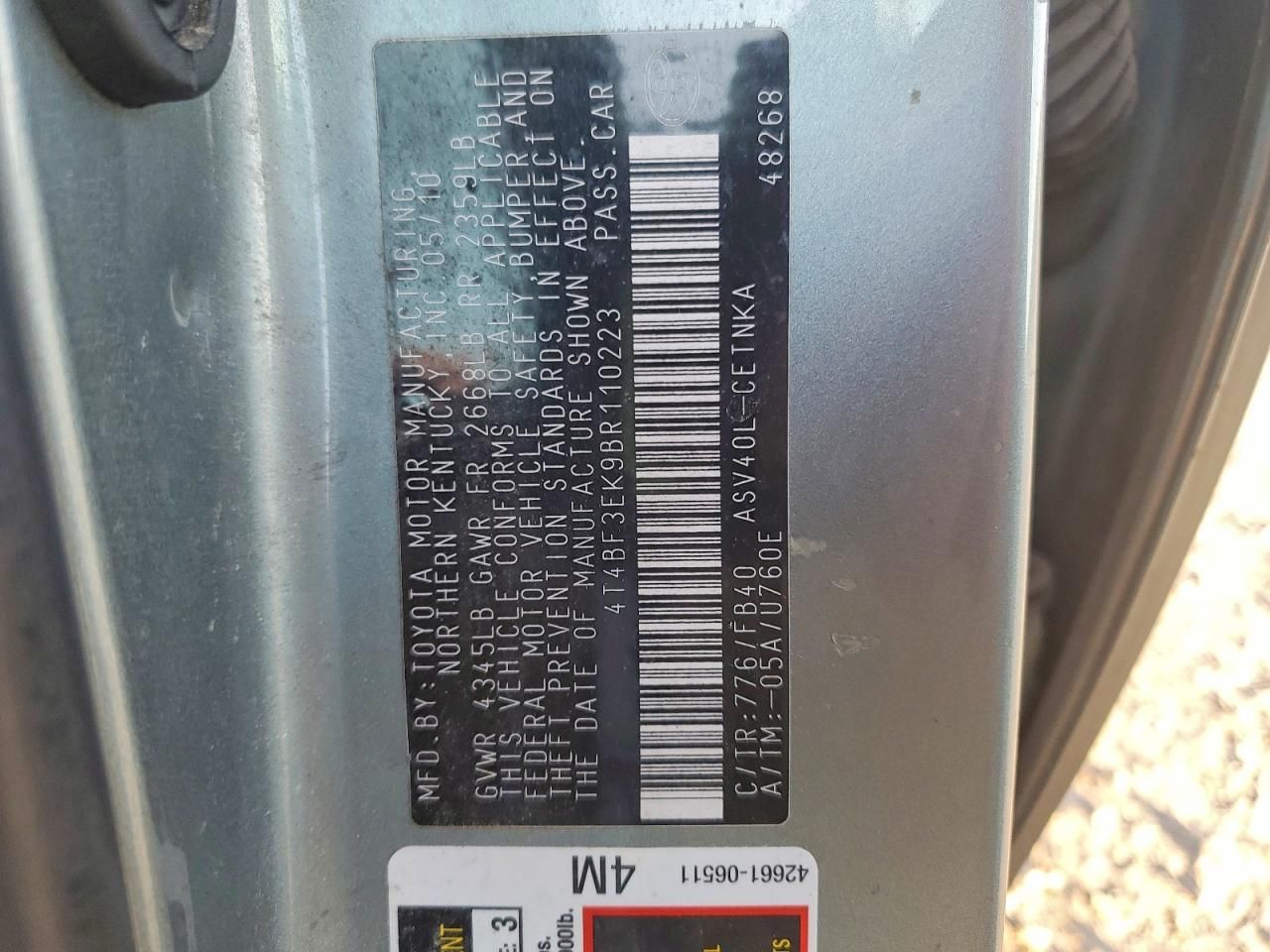 2011 Toyota Camry Base