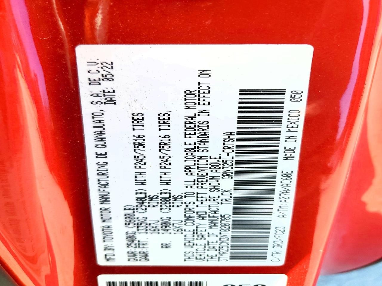 2022 Toyota Tacoma Access cab