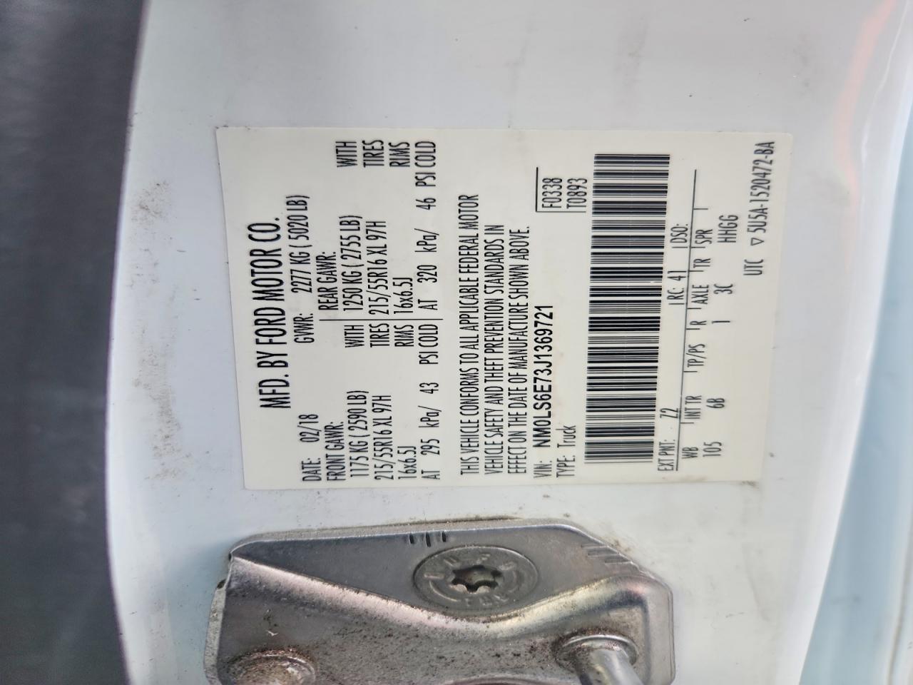 2018 Ford Transit Connect XL