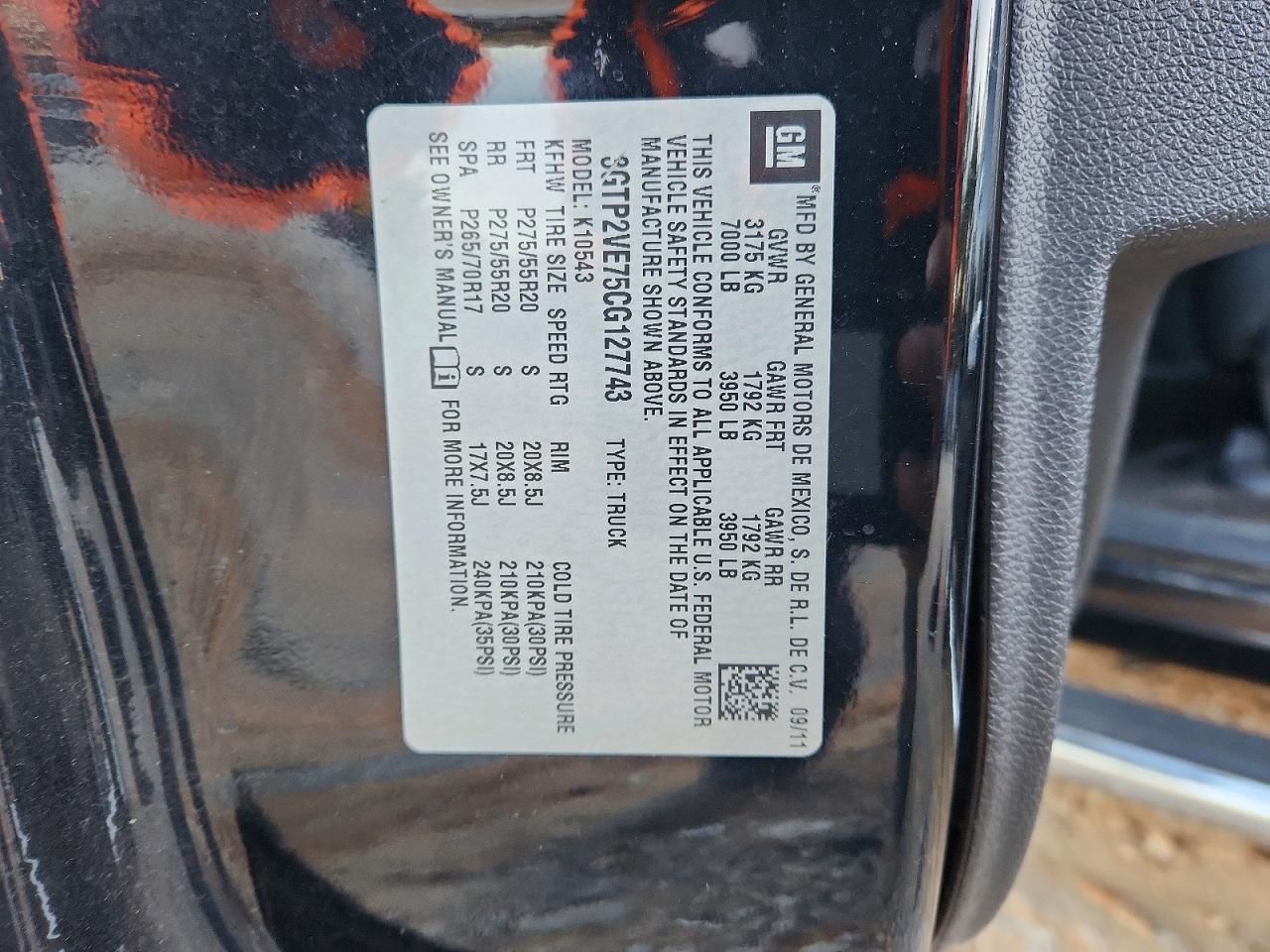 2012 GMC Sierra K1500 sle