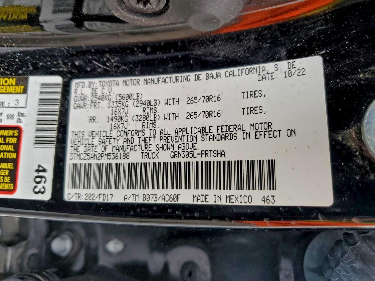 2023 Toyota Tacoma Double cab