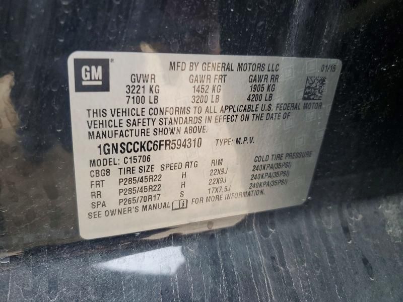 2015 Chevrolet Tahoe C1500 ltz