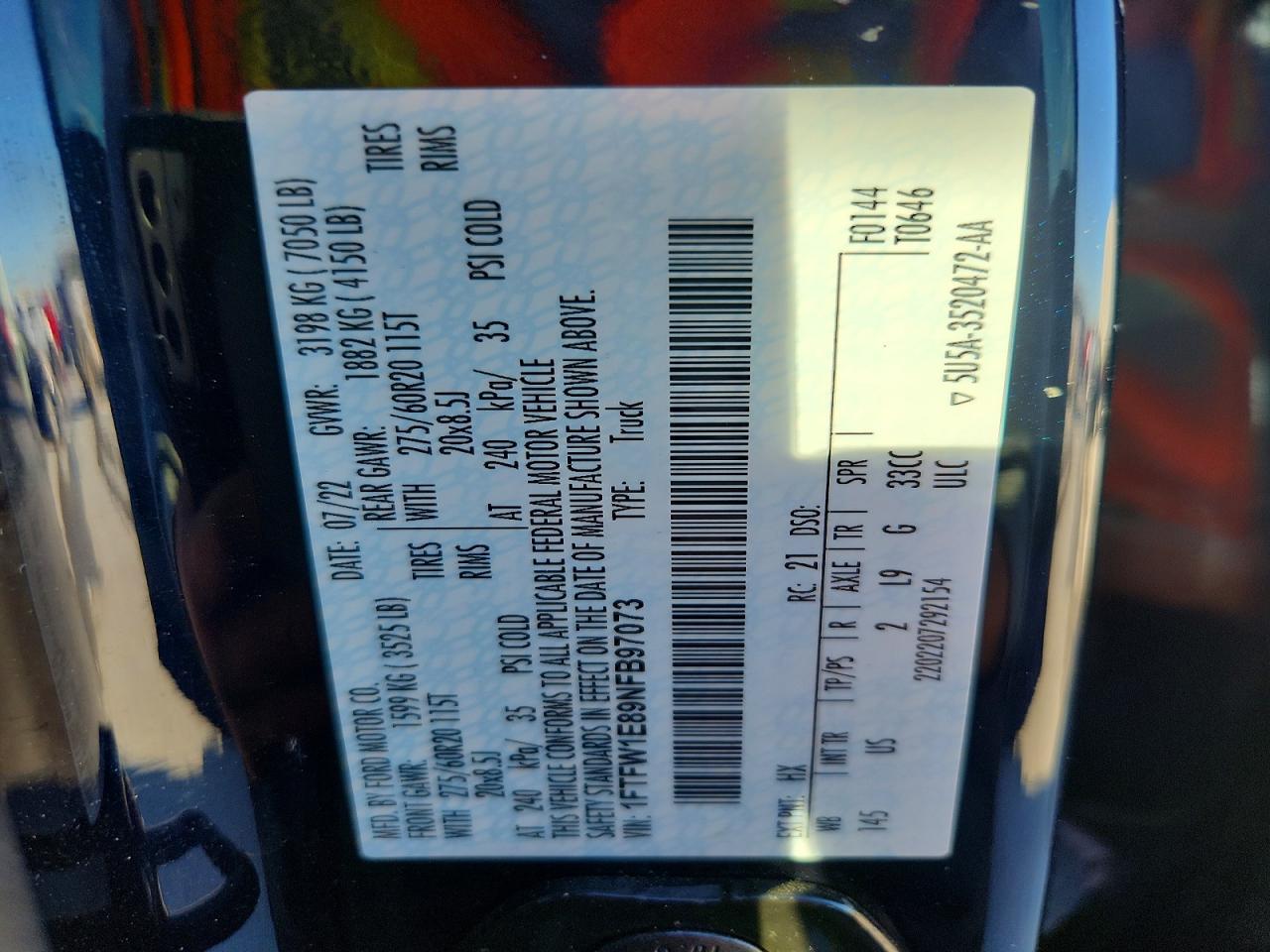 2022 Ford F150 Supercrew