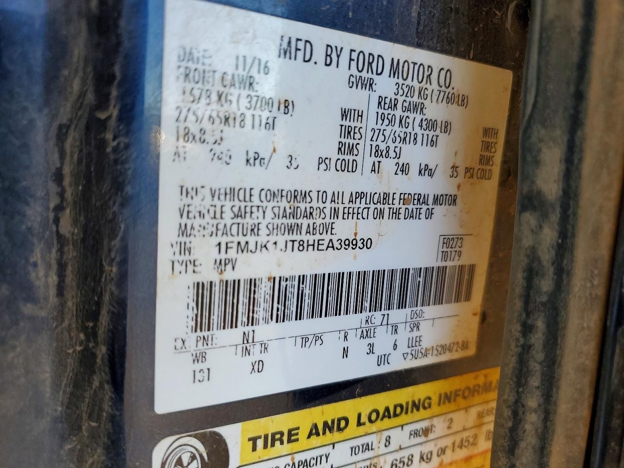 2017 Ford Expedition el xlt