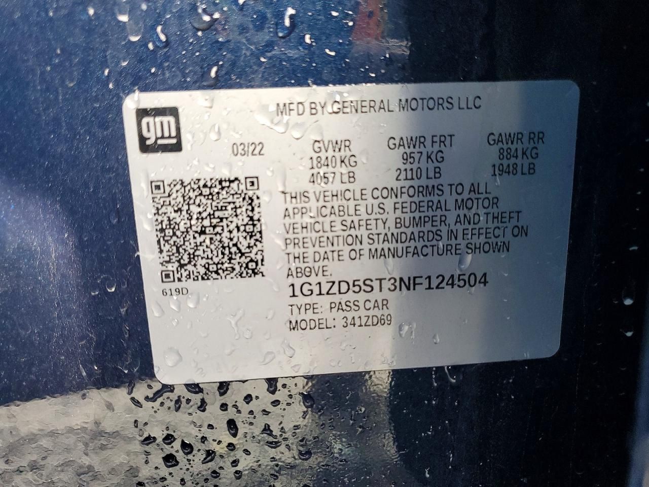 2022 Chevrolet Malibu lt