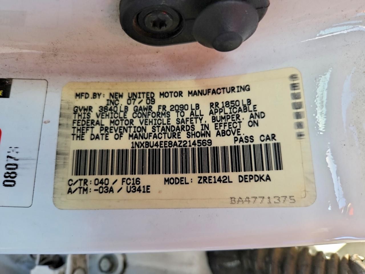 2010 Toyota Corolla Base