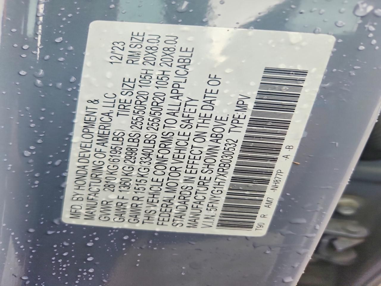 2024 Honda Pilot Touring