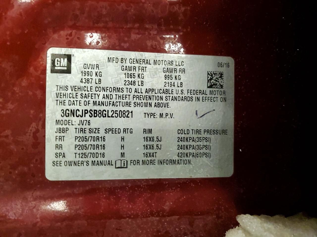 2016 Chevrolet Trax 1LT