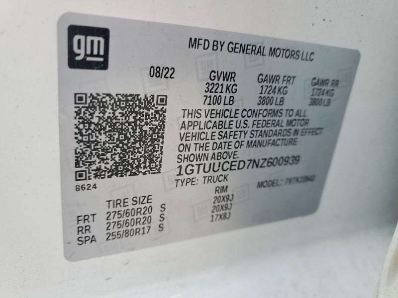 2022 GMC Sierra K1500 Elevation