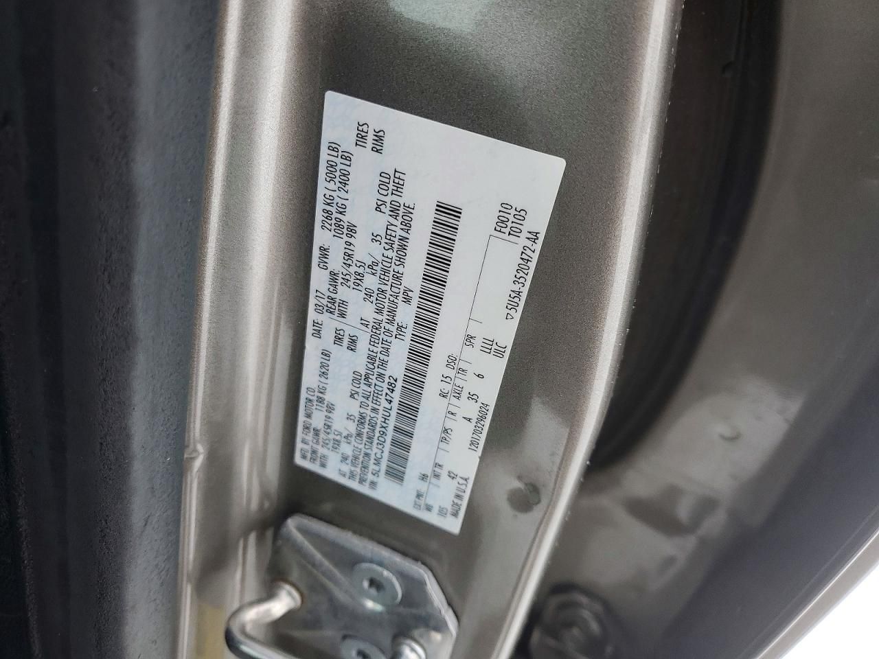 2017 Lincoln Mkc Reserve