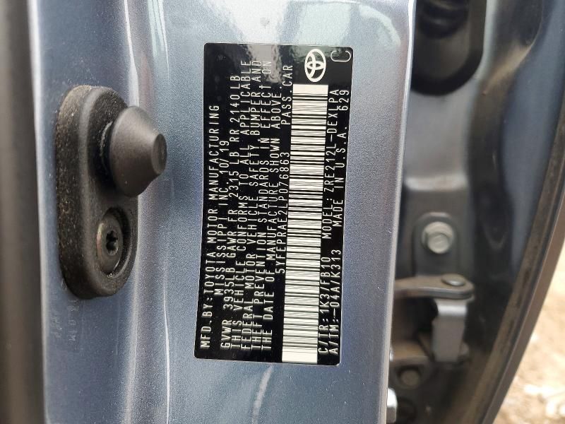 2020 Toyota Corolla le