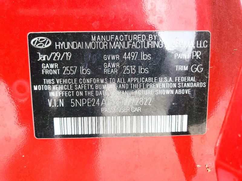 2019 Hyundai Sonata se