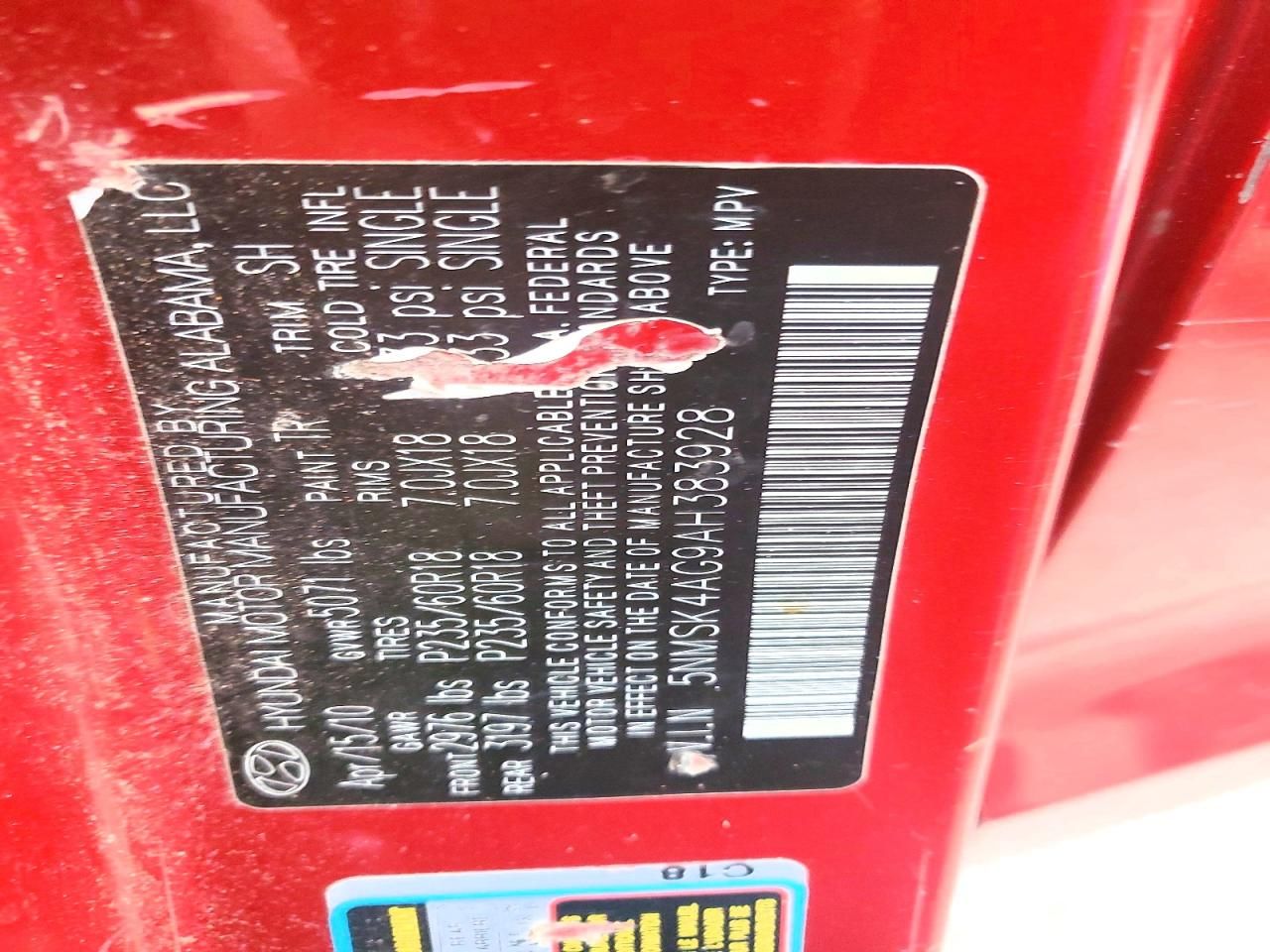 2010 Hyundai Santa fe Limited