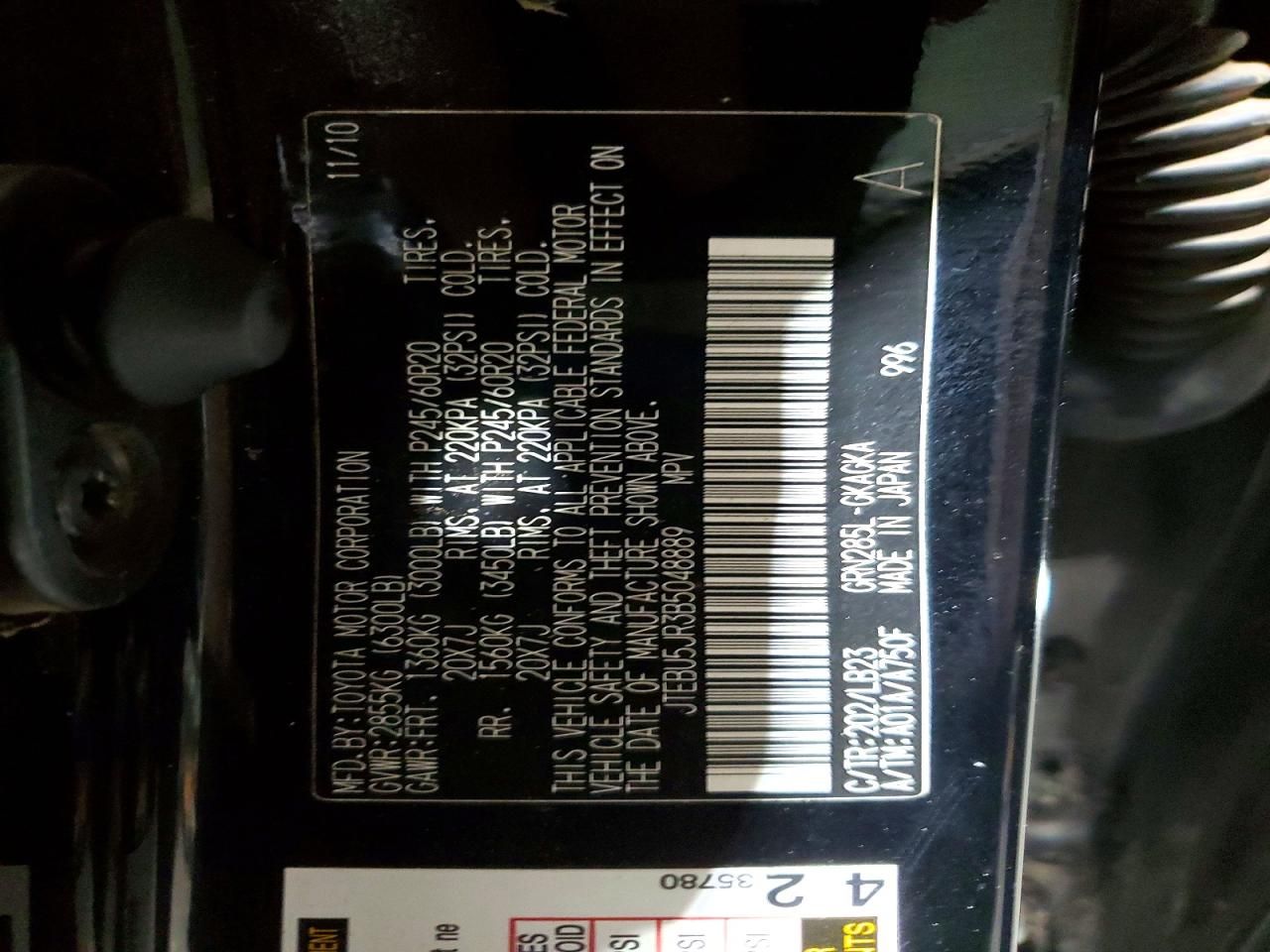 2011 Toyota 4runner SR5