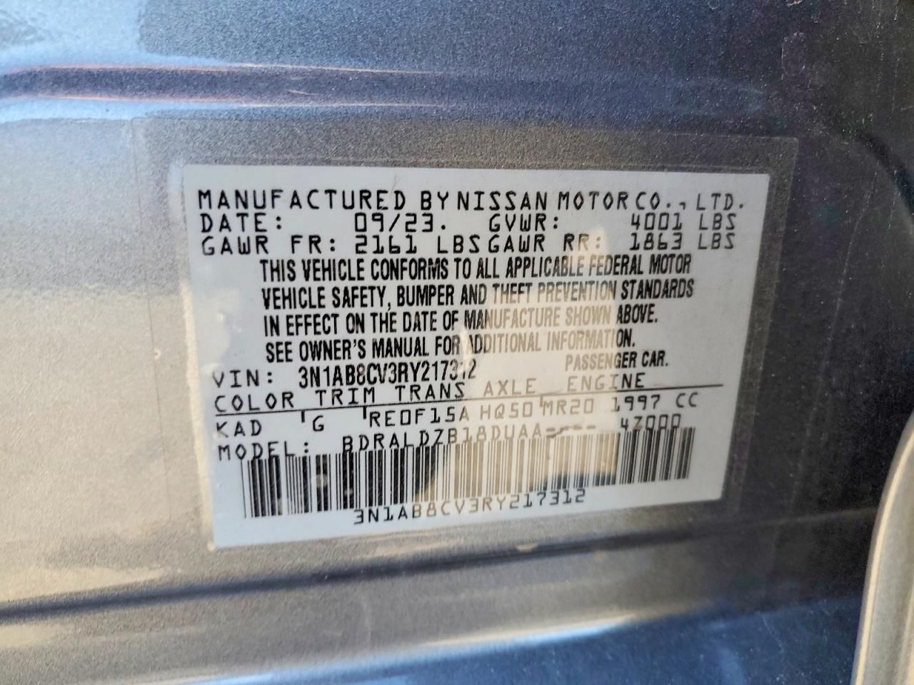 2024 Nissan Sentra sv