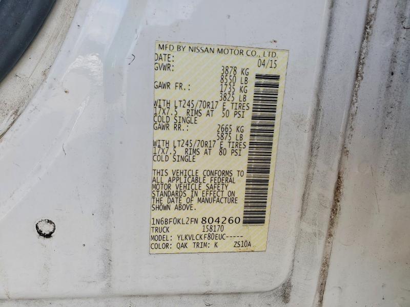 2015 Nissan NV 1500