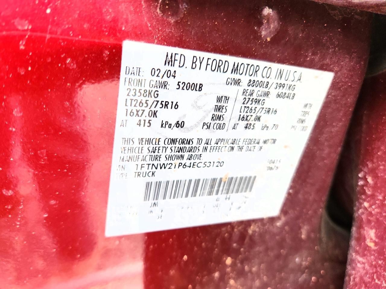 2004 Ford F250 Super Duty