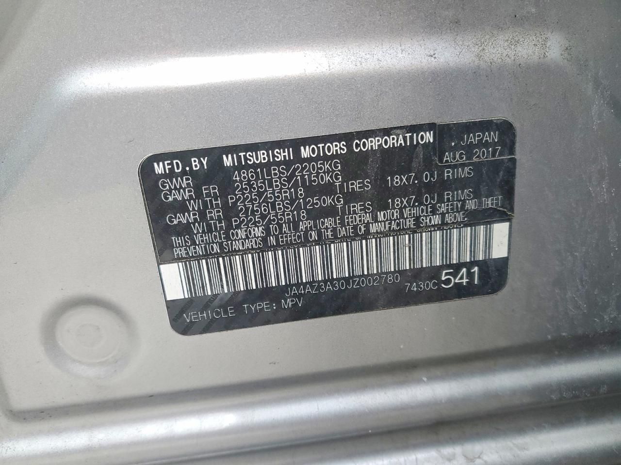 2018 Mitsubishi Outlander se