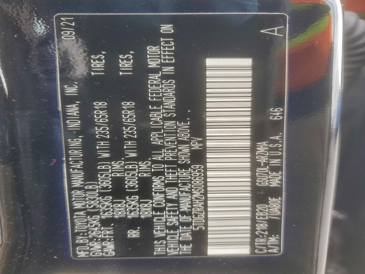 2021 Toyota Highlander xle