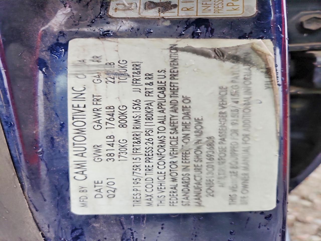 2001 Chevrolet Tracker