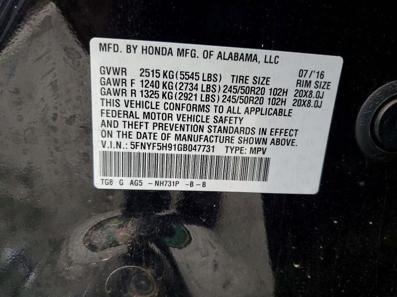 2016 Honda Pilot Touring