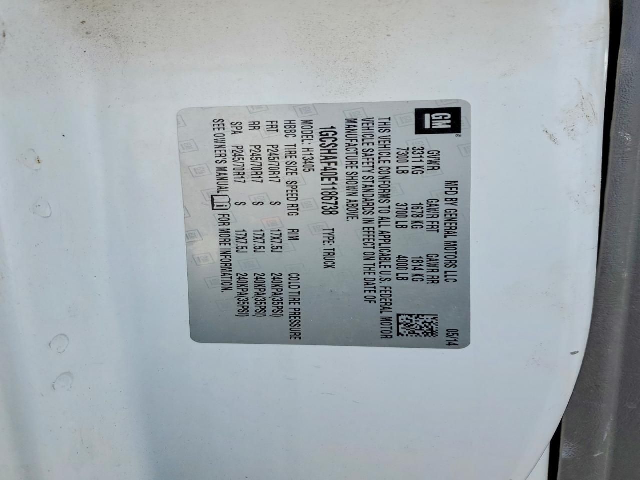 2014 Chevrolet Express G1500