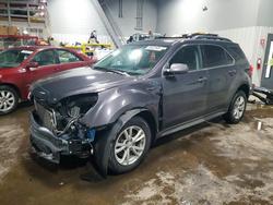 Salvage cars for sale from Copart Ham Lake, MN: 2016 Chevrolet Equinox lt