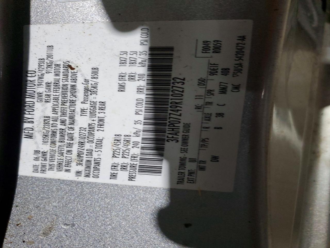 2009 Ford Fusion se