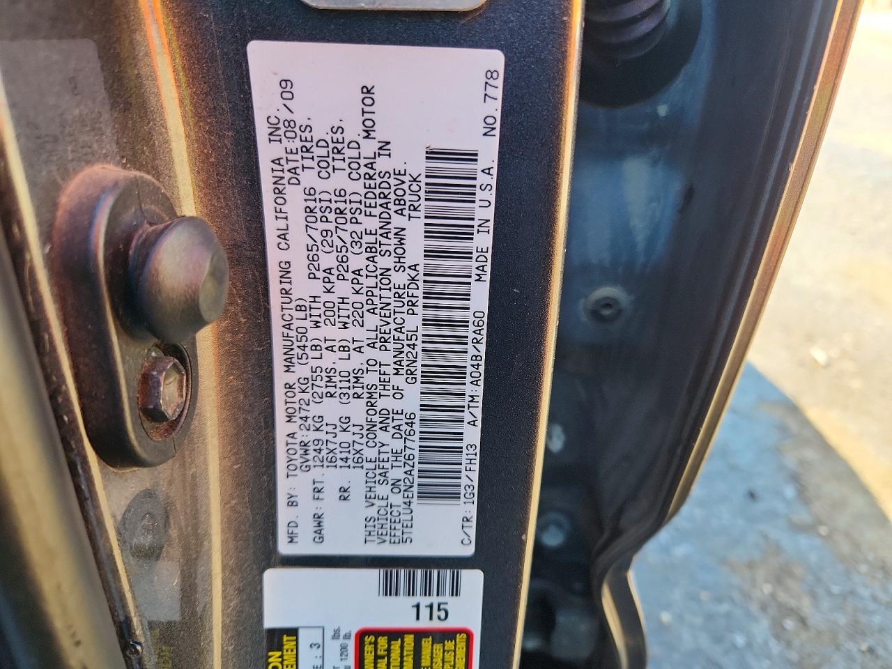 2010 Toyota Tacoma V6