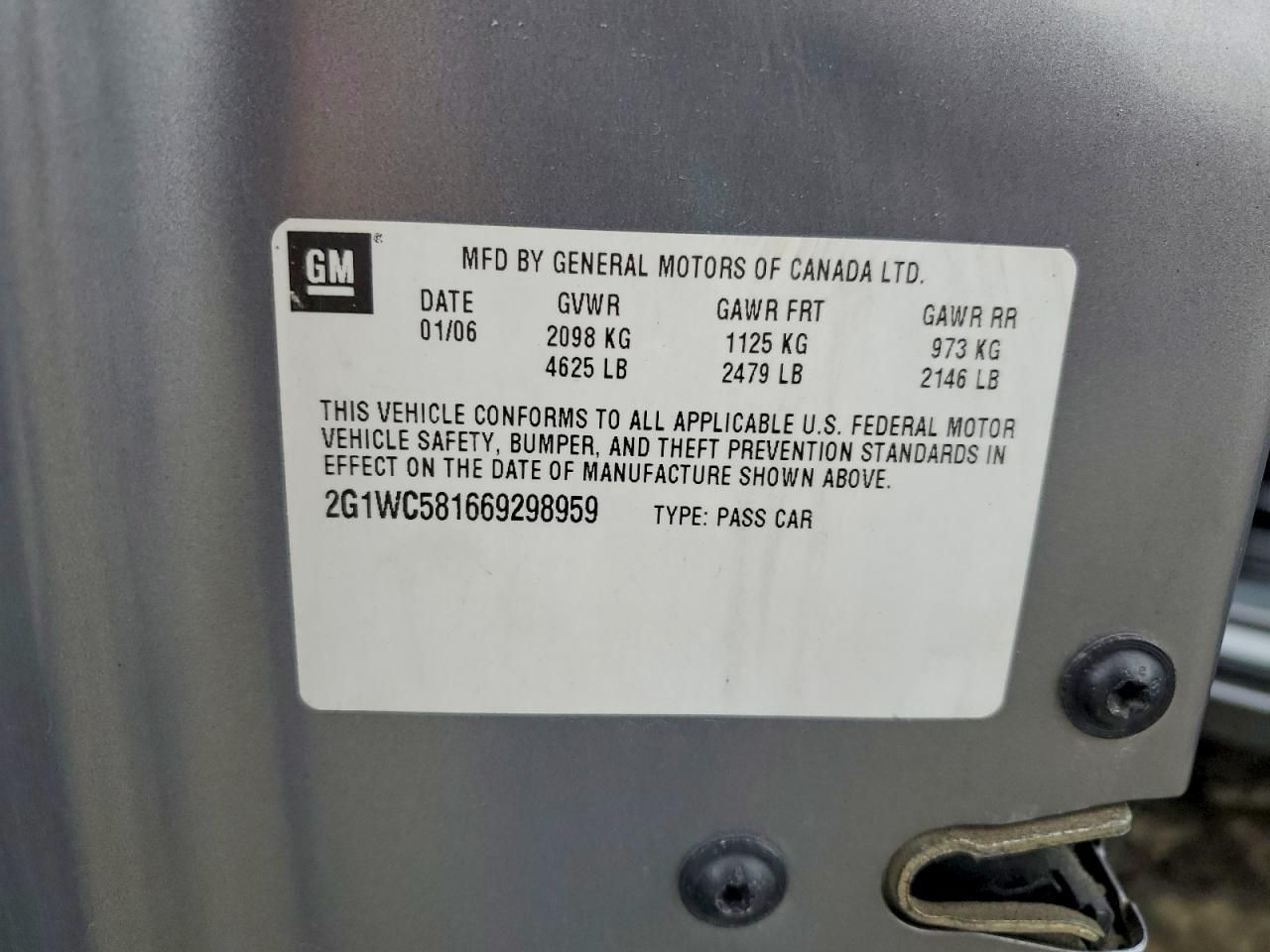 2006 Chevrolet Impala lt