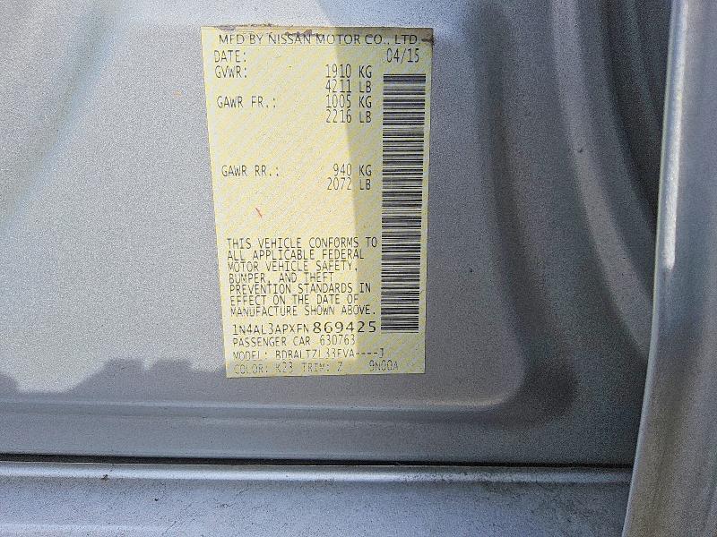 2015 Nissan Altima 2.5 sl