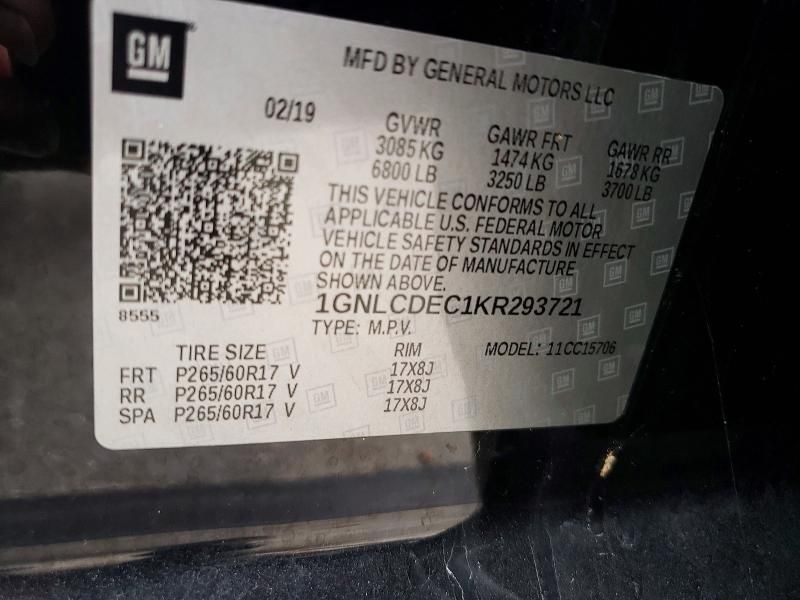 2019 Chevrolet Tahoe Police