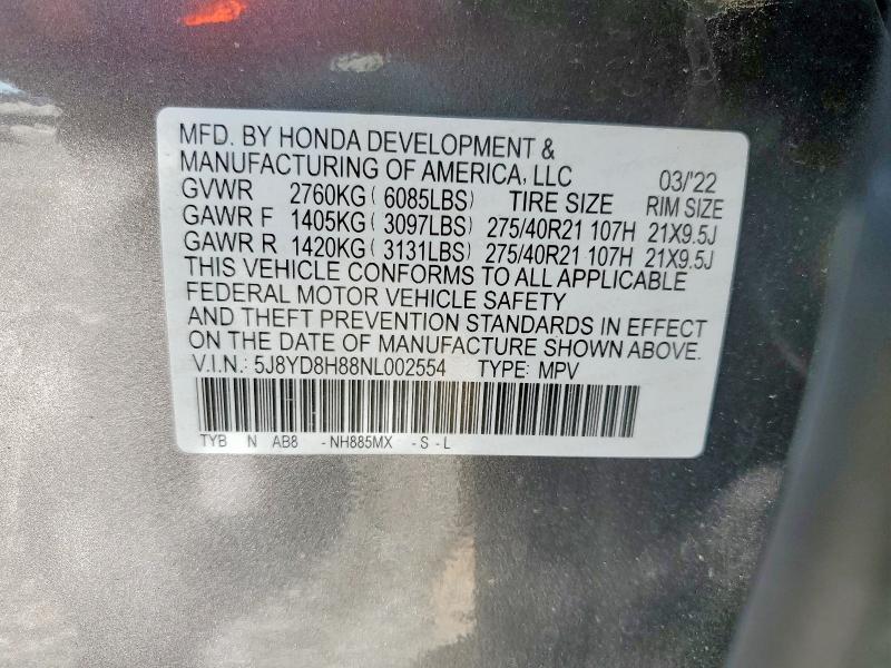 2022 Acura Mdx Type s Advance