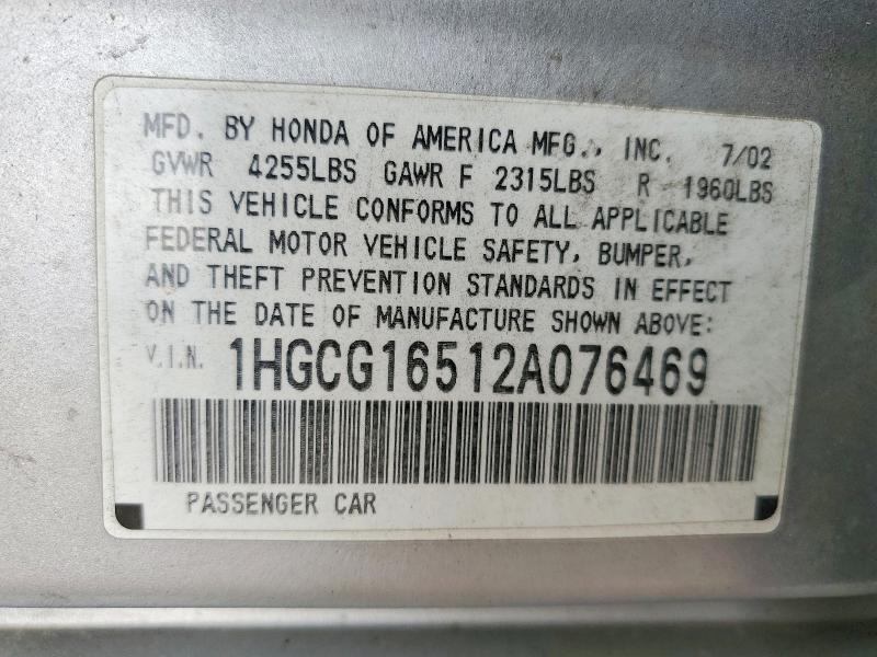 2002 Honda Accord ex