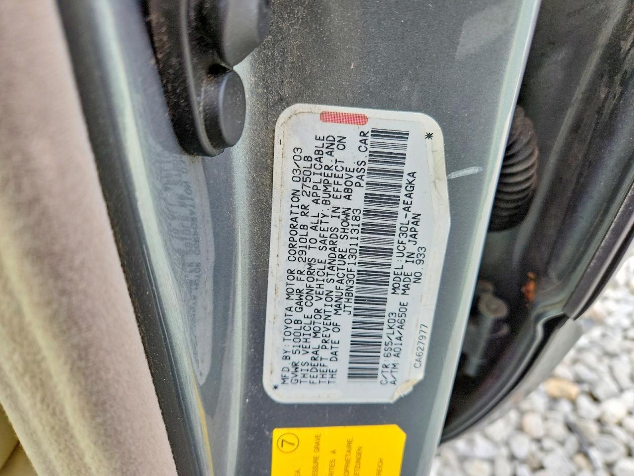 2003 Lexus Ls 430 Base