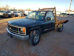 Salvage trucks for sale at Oklahoma City, OK auction: 1988 Chev Rolet GMT-400 Flatbed Truck