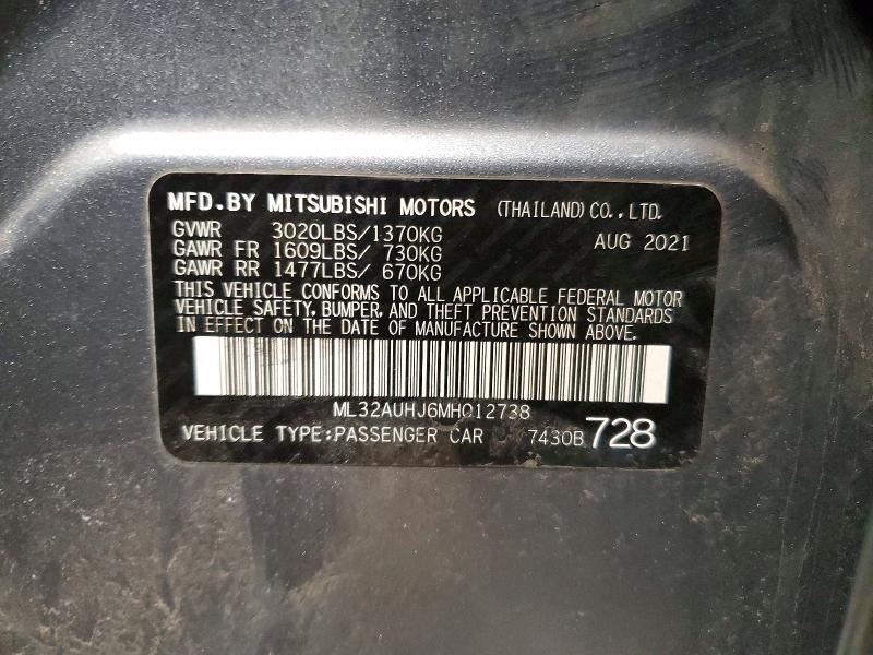 2021 Mitsubishi Mirage es