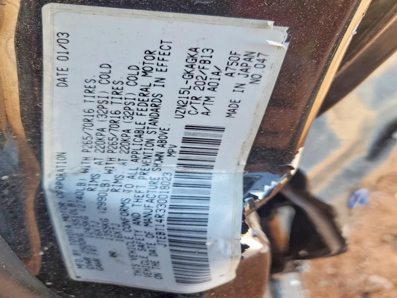 2003 Toyota 4runner SR5